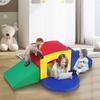 Toddler Climbing Toys Indoor, 5 Piece Climb, Crawl and Tunnel Soft Play Equipment, Foam Climbing Toys, Kids Tunnel Maze with Stairs and Ramp,Indoor