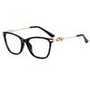 Quadratische Myopiebrille für Damen Herren Trendiger Großer Metallrahmen Nahsicht Brillen Anti Blaulicht Minus Dioptrien Brillen