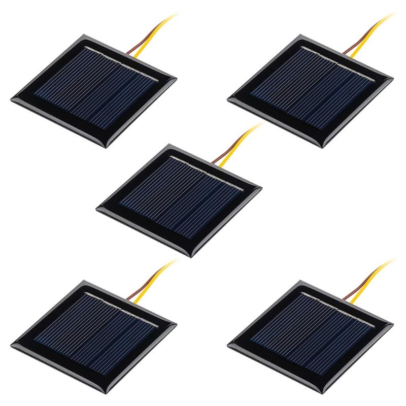 

2V 100Ma 54X54mm Micro Mini Power Solar Cells for Solar Droplet Board DIY Projects Toys 2V Battery Charger 1