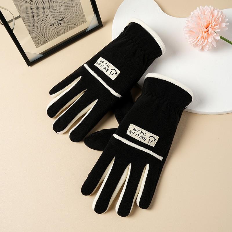 Warm Fleece Lined Full Finger Touchscreen Gloves Women Cycling Hiking Outdoor Winter Sports