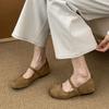Fashion New In 2025 Female Shallow Ladies Mary Janes Flats Shoes Fashion Buckle Strap Women Flats Shoes With Height Increasing Footwear