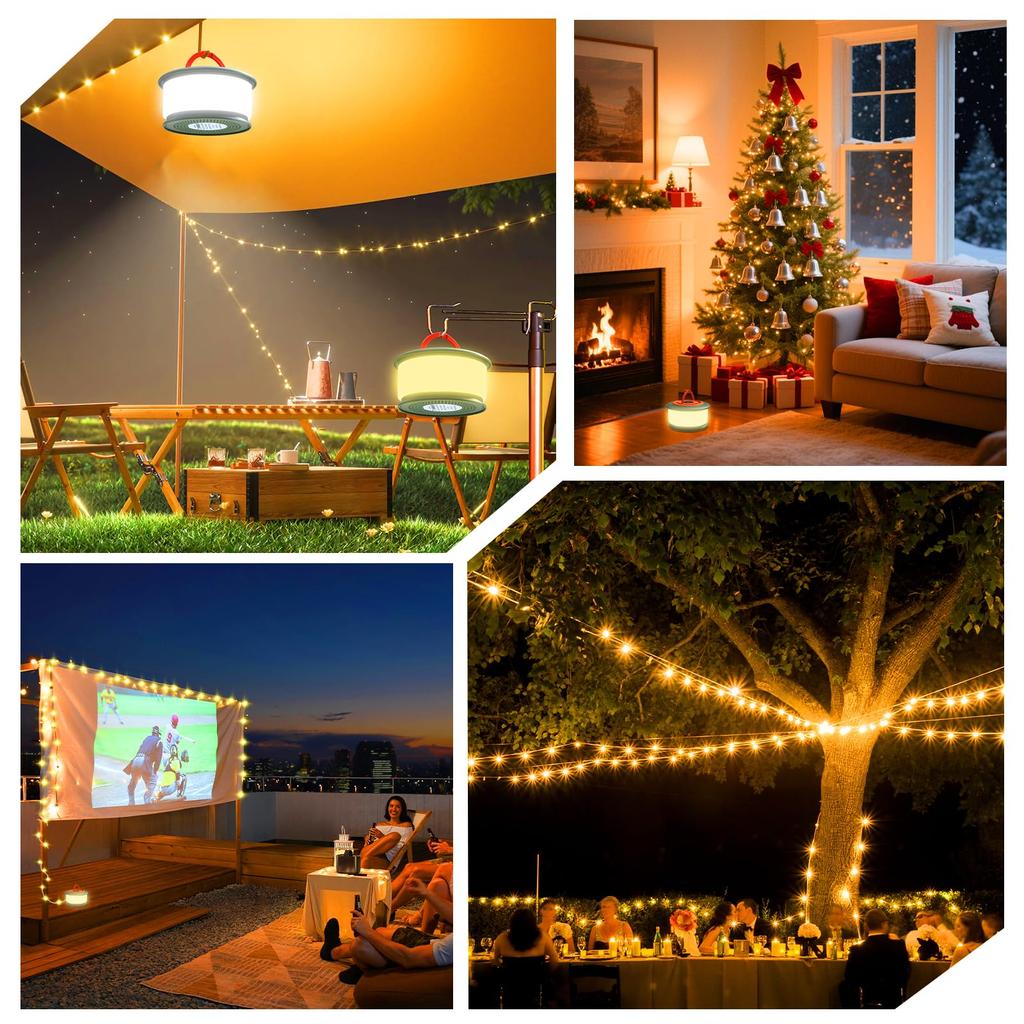 KOBAIBAN Camping String Lights, KO-L26-Warm
