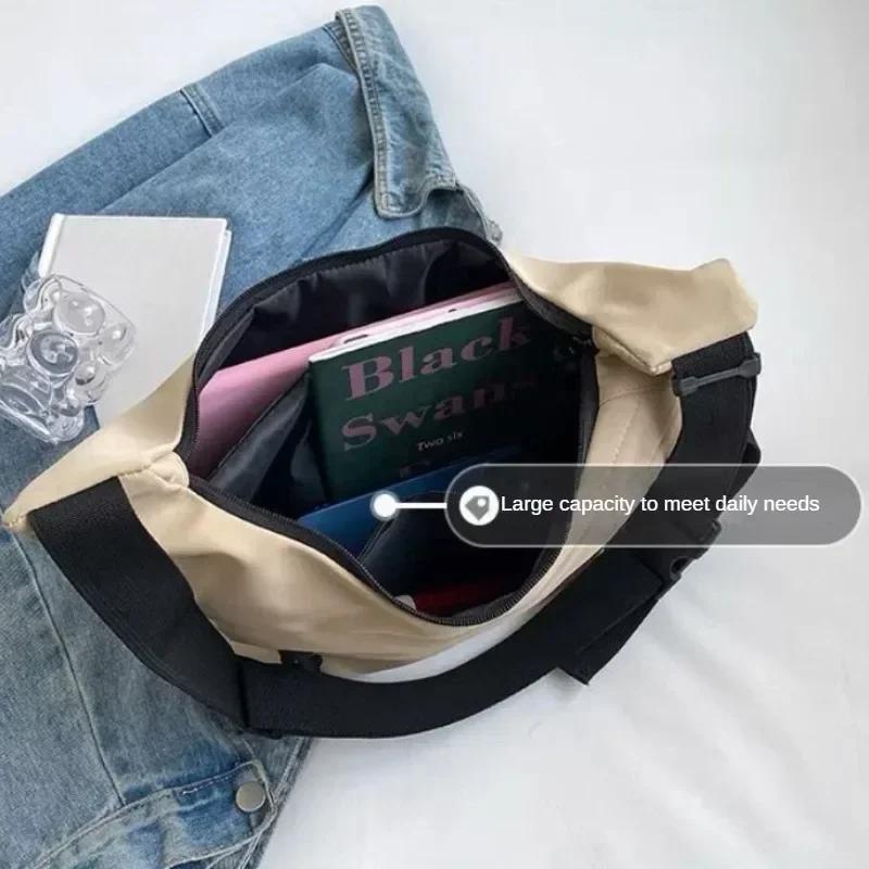 Nylon Hobos Umhängetaschen Unifarben Lässig Reißverschluss Damen Taschen 2025 Mode Hohe Kapazität Unifarbe Einzelne Schulter Tragetaschen