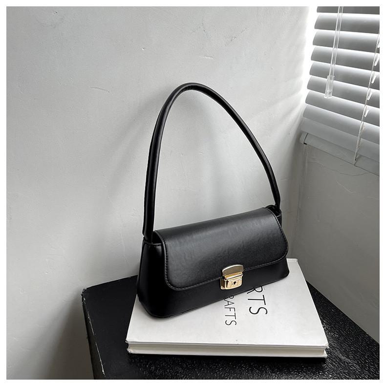 Borsa a tracolla piccola in PU per donna con chiusura a lucchetto e tasca interna per telefono, perfetta per l'uso quotidiano