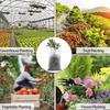 100-Pack Non-Woven Fabric Plant Pots Biodegradable Grow Bags for Vegetables, Flowers, and Tree Seedlings, & Transplant Directly