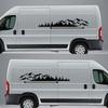 2pc 100*17cm Car Tree Mountain Forest Decal For Truck SUV Trailer Side Body Sticker