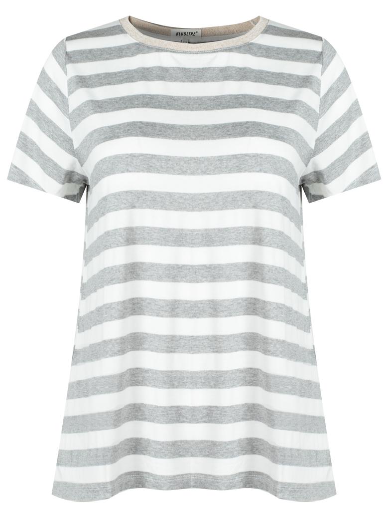 J.Style - Women' T-Shirt - Rt78040 Gray One Size