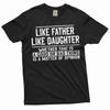 Lustiges Vater-Tochter-Shirt Papa-Tochter-Shirts Vatertagsgeschenk für Papa