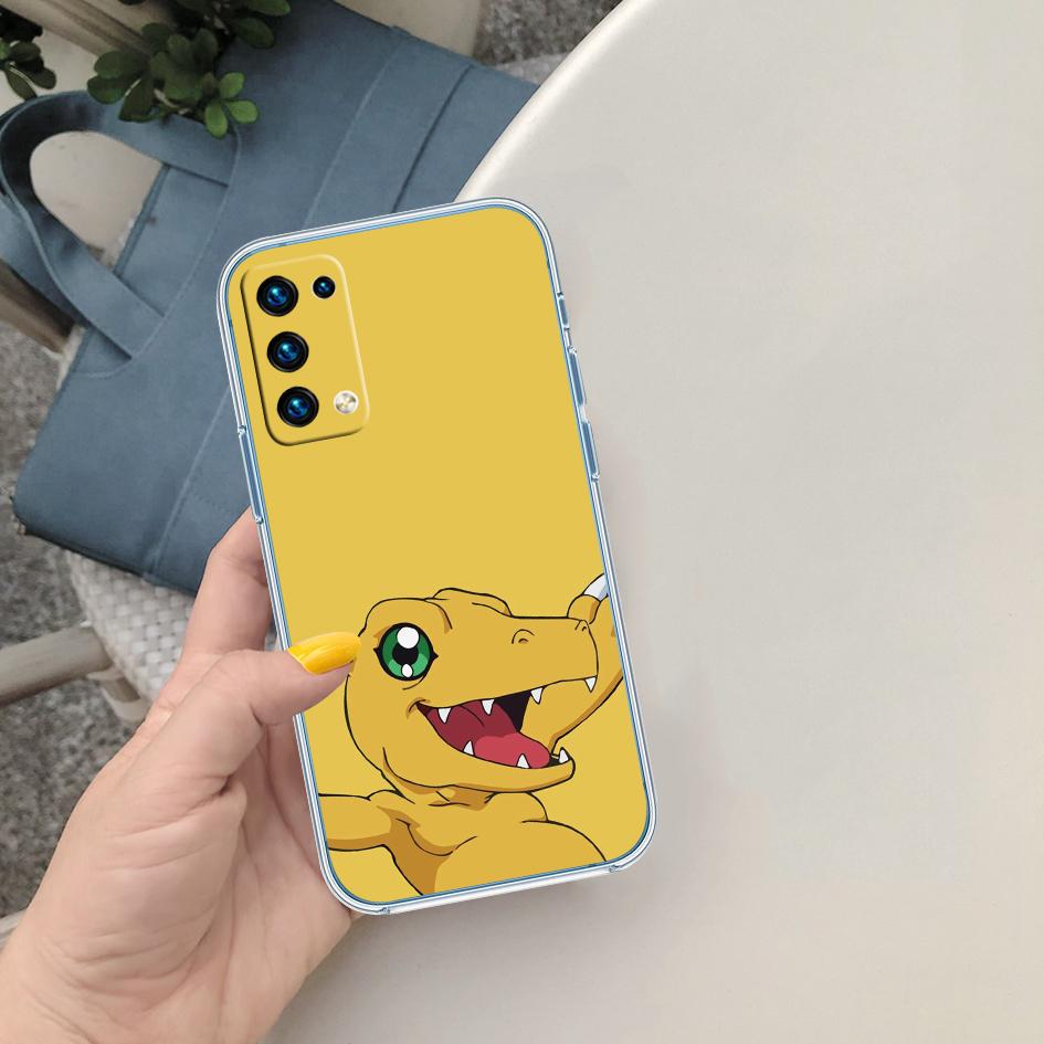PP23 D-Digimons Transparent Phone Case for LG K22 K30 K40 K40S K41 K42 K50 K50S K51 K51S K52 K61 K62 K71 K92 Q60 Q61 V40 V50 V60
