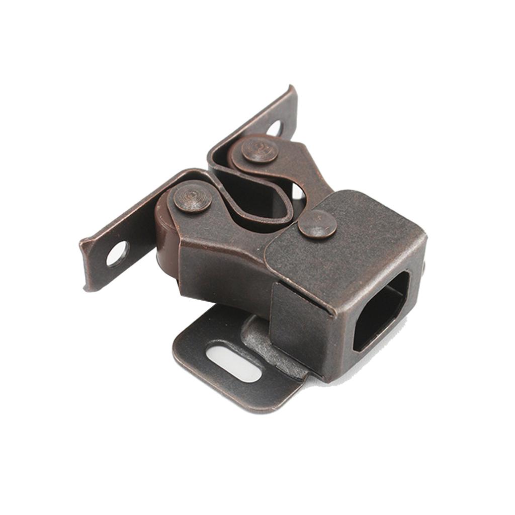 10 Pack Double Roller Catch Cabinet Latches for Cupboard Closet Door, Home Furniture Door Double Roller Catches