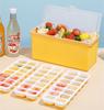 Portable Pull-out Ice Box Ice Cube Tray Maker Mold Multi-Layer 42 Grid Drawer Maker Summer Ice Freezer Container.