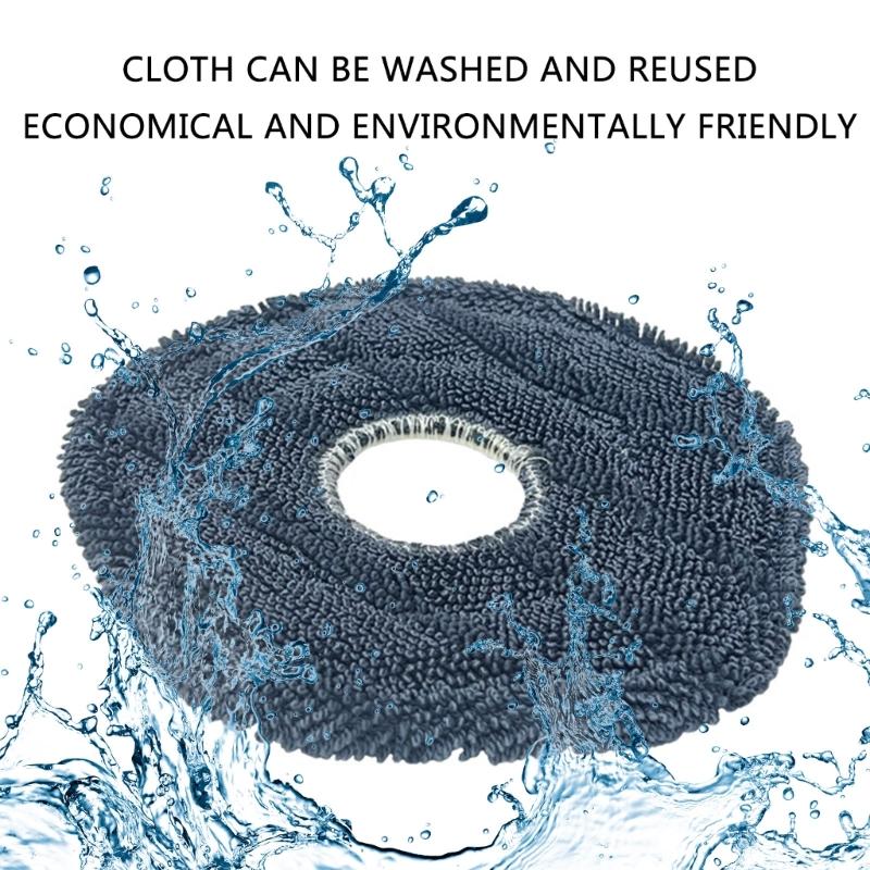 Robot Mop Cloth Attachments Washable Pad Washable Mopping Pad Floor Cleaning Pad Suitable for Efficient Floor Cleaning