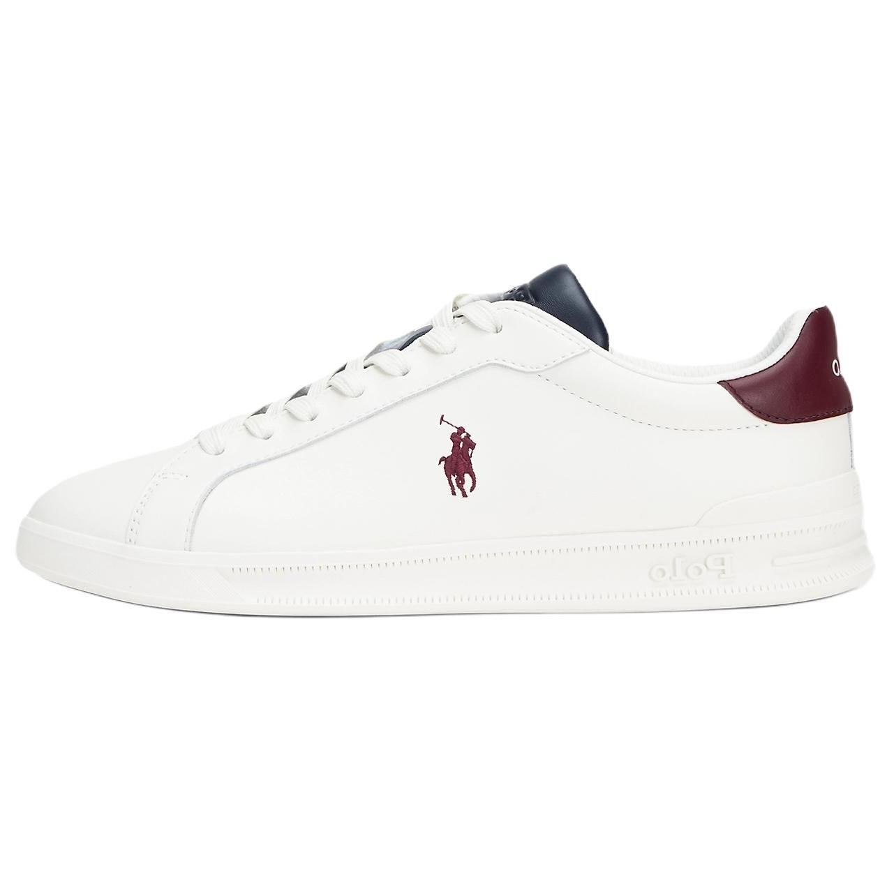 

Кроссовки Polo Ralph Lauren Court из кожи с круглым носком на шнуровке с вышитой лошадкой низкие Мужские кроссовки Белый 100028632 42.5