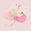 Letter Embroidery Cartoon Animal Bucket Hat Detachable Children's Fisherman Hat  Kid