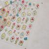 1pcs 5D Bronzing Shininy Pink Sakura Nail Art Stickers Flower Self-Adhesive Nail Decorations Decals Accessories