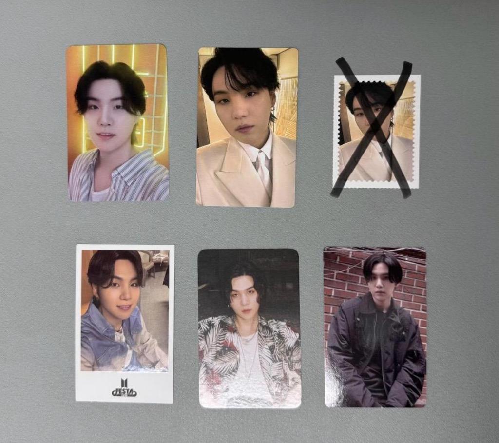 [USED] BTS FESTA PTD SUGA Yoongi Trading Card Instant Photo