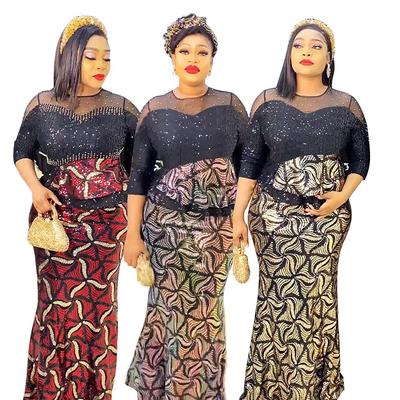 2023 Women's African Sequin Evening Party Dress