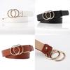 Ladies Fashion Pu Leather Waist Belt With Alloy Buckle For Daily And Formal Looks