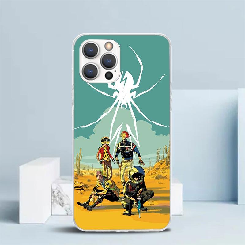 My Chemical Romance MCR Soft Cover for iPhone 16 17 Air 15 14 Pro Max 16E Phone Case 13 Mini 12 11 7 SE 8 Print Pattern Fit Case