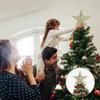 Star For Christmas Tree Top Glitter Star Decoration Topper Star Treetop Ornaments Holiday Decoration For Christmas Tree Ornament