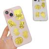 999 Pure Gold Mobile Sticker: Attract Prosperity & Good Fortune - Princess Design with Bonus Small Gift Refrigerator Magnet