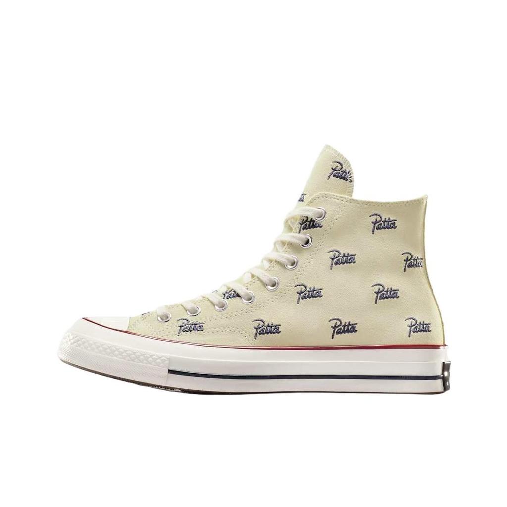 Patta x Converse Chuck 70 High Mini Logo Pack - Avorio Naturale Sneakers Unisex Crema Nero A12831C
