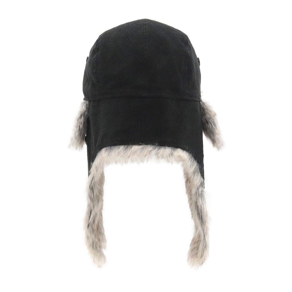 New Era The Trapper Pilot Corduroy with Cold Weather Dog 14667627 Cap, Fur, Protection, Black, Ears, CA, 8-Welt, Corduroy,