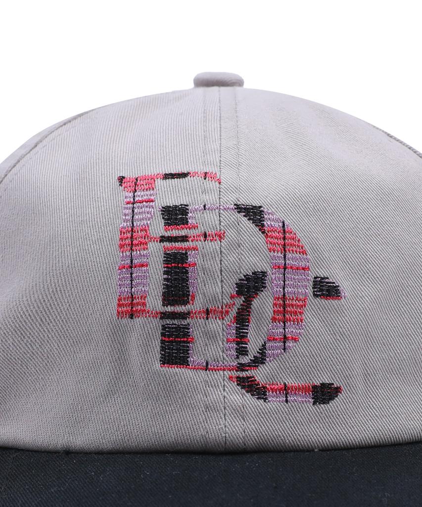 XTONZ Xta090 Check Graphic Cotton Ball Cap (Gray)