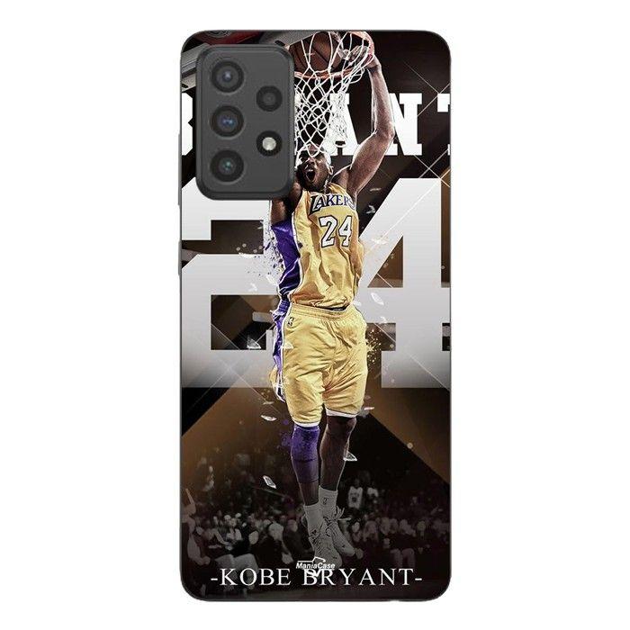 Coque de téléphone - MANIACASE - Samsung Galaxy A72 - Silicone - Noir - Basket-ball