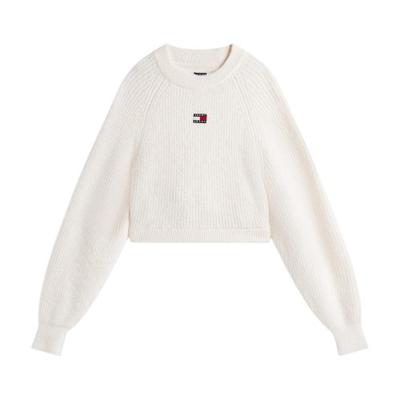 Tommy Jeans Womens/Ladies Badge Raglan Long-Sleeved Sweater Top
