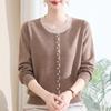 Stylish Round Neck Pullover Knit Top for Moms - Spring/Autumn 2026 Edition