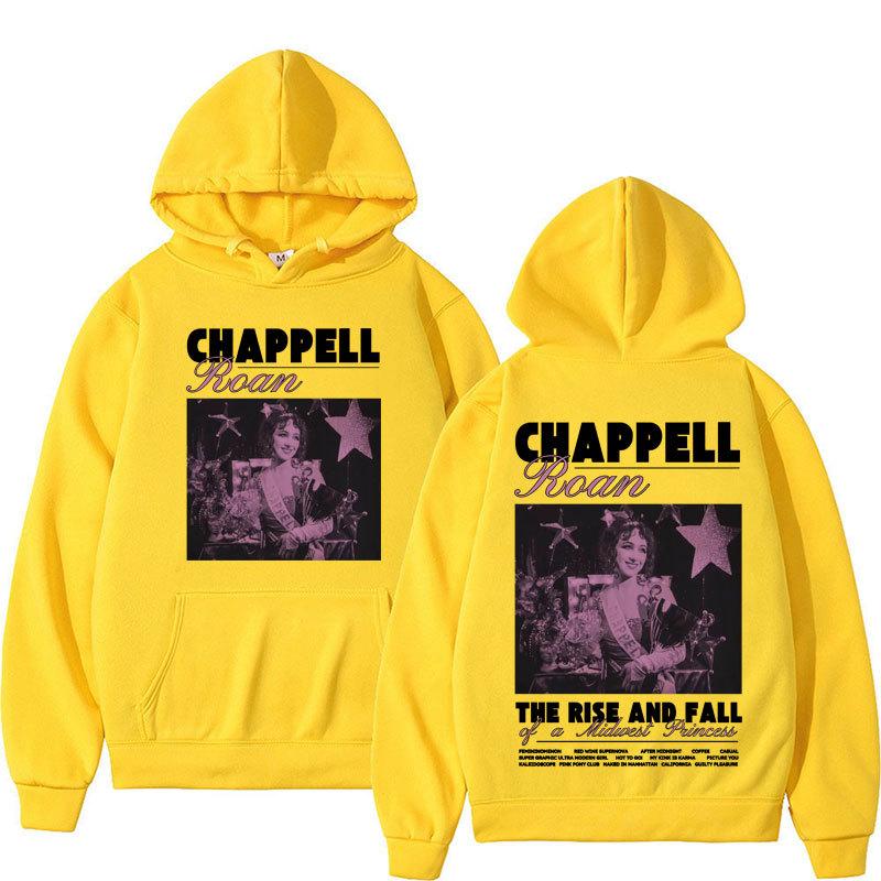 

Chappell Roan Retro Personality Print Autumn and Winter High Quality Comfortable Soft Men s Loose Street Hooded Adult Sweatshirt 3XL