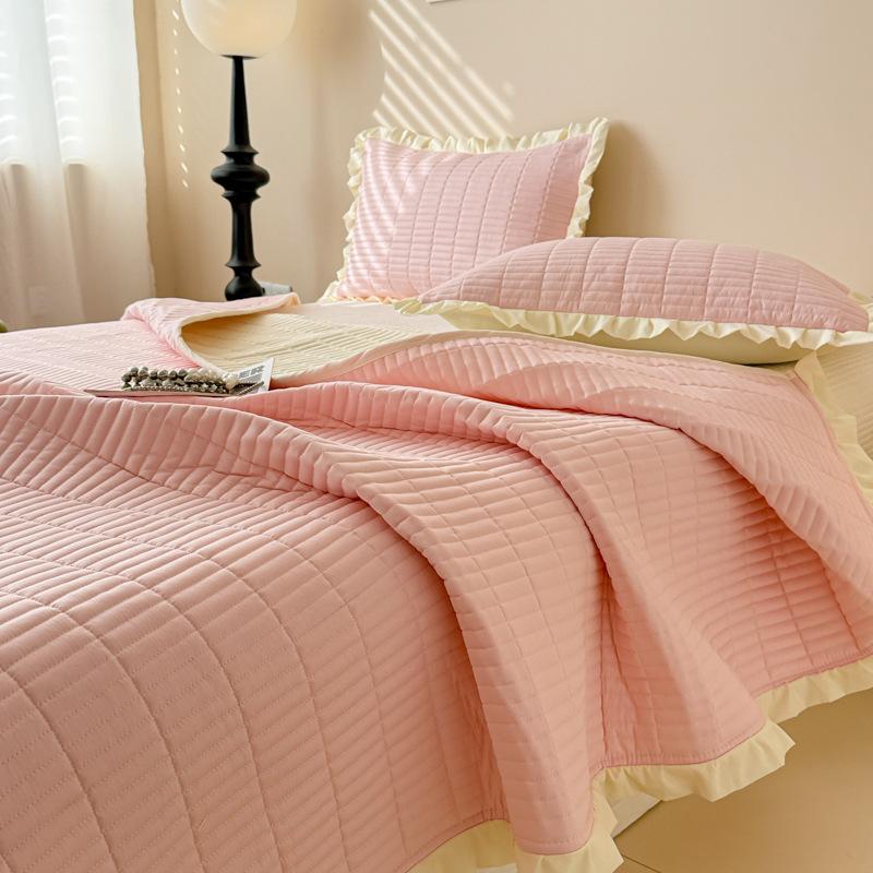 

Хлопковое покрывало однотонное универсальное на все сезоны, чисто хлопковое татами из трех частей, покрывало для кана single piece bed cover 150x230cm