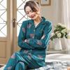 Pajamas women's spring and autumn 100% pure cotton long-sleeved women's winter Korean version can be worn outside cotton women's plus size loungewear