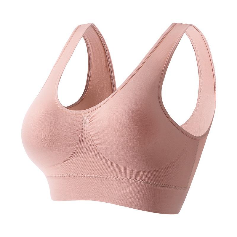 Seamless Wireless Sports Bra – Comfort Supportive Yoga Bra for Women