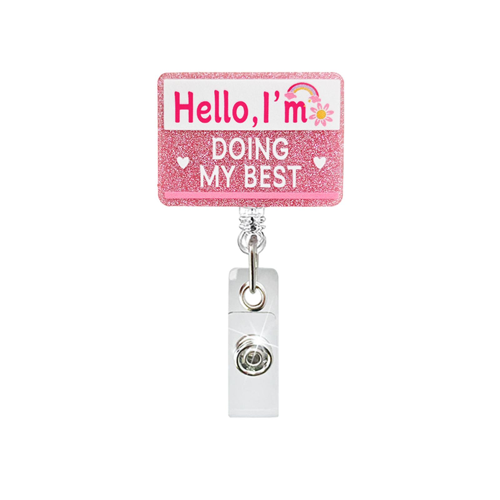 

Iv Bag Badge Holder Reliable Acrylic Badge Reel Badge Reel Charming Nurse Id Holder For Doctors Nurses Hospitals