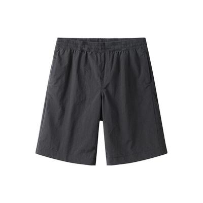 Solid Color Outdoor Breathable Straight Leg Casual Shorts Men Shorts Black A659H-001