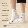 Maoren Men's 100% Cotton Antibacterial Mid-Calf Socks