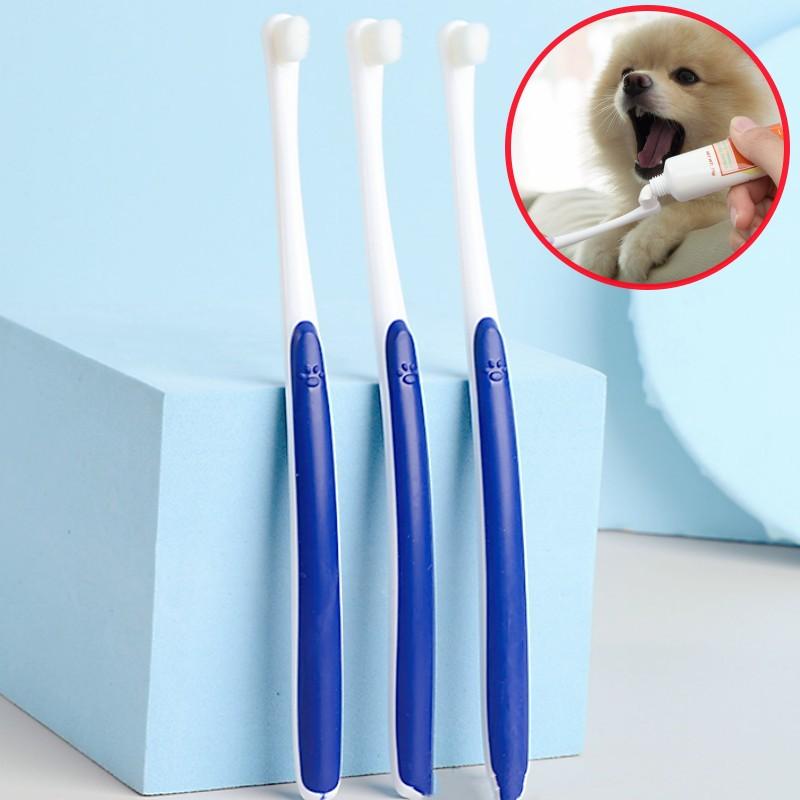 Dog Toothbrush Small Head Pet Toothbrush Soft Hair Tooth Brush for Dog Teeth Cleaning Oral Care Brush for Dogs Mouth Cleaning