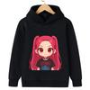 New KPop Demon Hunter Cartoon Print Girls Boys Long Sleeve Sweaters 2025 Children Korean Wave Fashion Casual Warm Loose Clothing