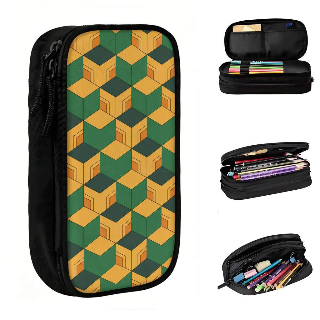 Custom S-Slayered Japan Comic Manga Kawaii Pencil Case Boys Girls Large Capacity Pencil Bag Pouch Students Stationery