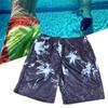 Men Beach Pants Breathable Fast Drying Comfortable Loose 3D Printed Board Shorts for Pool Surfing