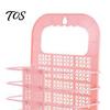 Wall Mounted Clothes Organizer Foldable Laundry Basket, Breathable Hollow Design, Small Bathroom Organization Space Saving Organizer, for Dormitory