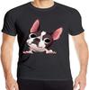 Boston Terrier Big Eyes Men Short Sleeve T Shirt Dry Fit Running Tshirts