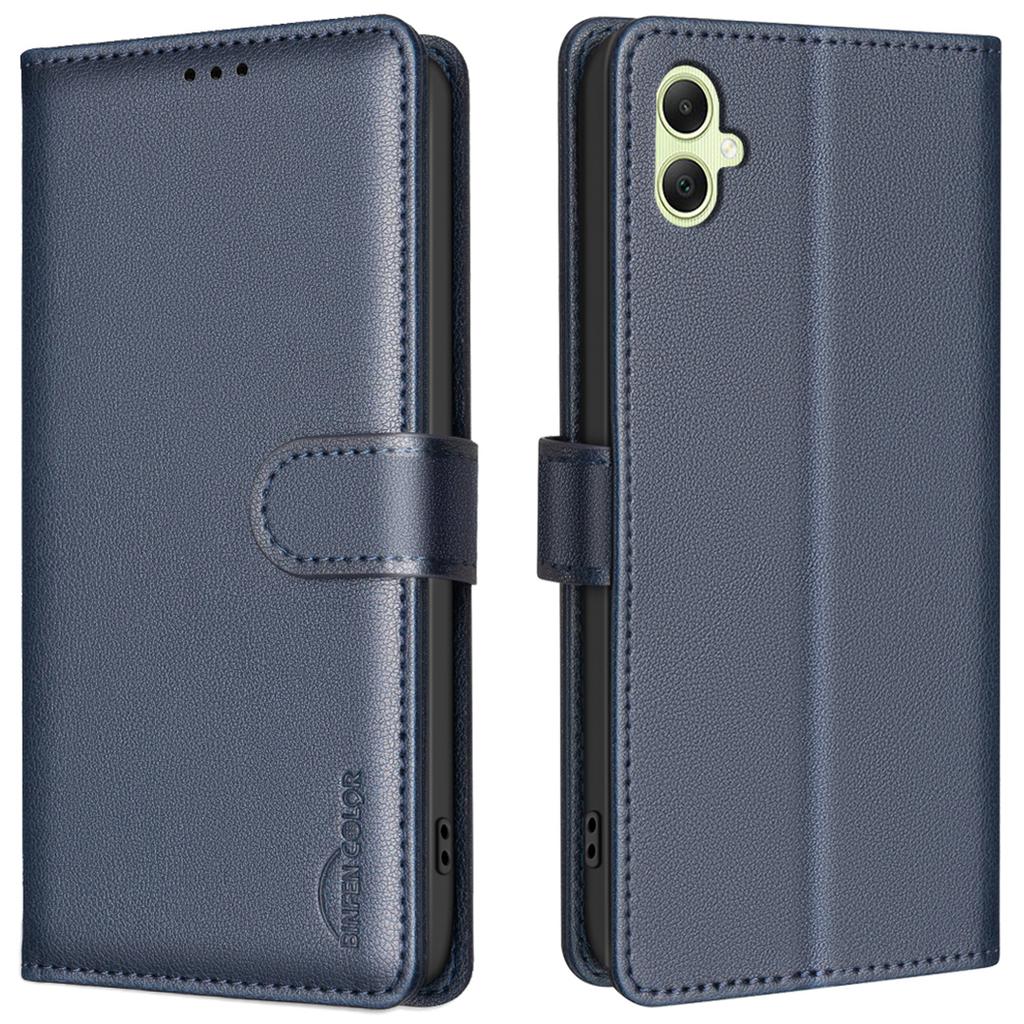 BINFEN COLOR BF32 For Samsung Galaxy A06 4G Case PU Leather Litchi Texture Phone Cover