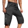 Men's Summer Ice Silk Stretchy Quick-Dry Cropped Pants - Elastic Waist, Breathable, Plus Size Loose Fit for Casual or Sports Wear