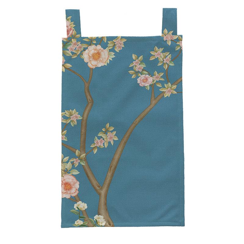 Chinese Ink Style Short Curtain Homestay Restaurant Signboard Teahouse Partition Kitchen Hanging Curtain Noren Decor Drapes