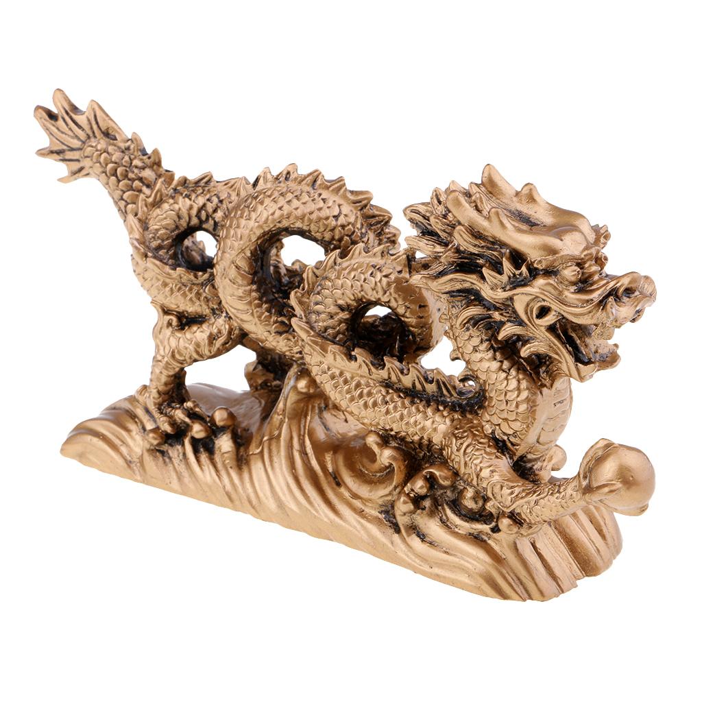 Dragon Sculpture Animal Statue Classic Zodiac Decoration Figurine Business Gifts