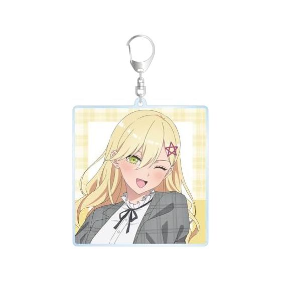 TV Anime 2.5D Seduction Newly Illustrated Aria Kisaragi Checkered Outfit ver. BIG Acrylic Keychain