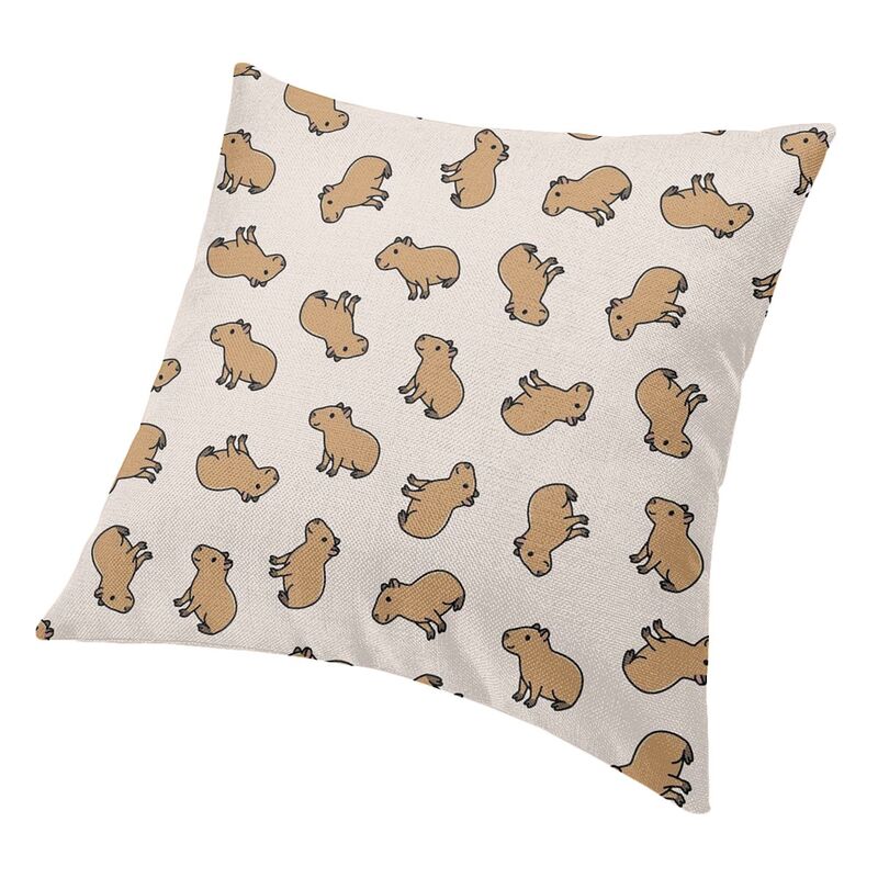 Animal Capybara Pillow Case 45X45Cm Living Room Decoration Nordic Outdoor Cushions Square Pillowcase